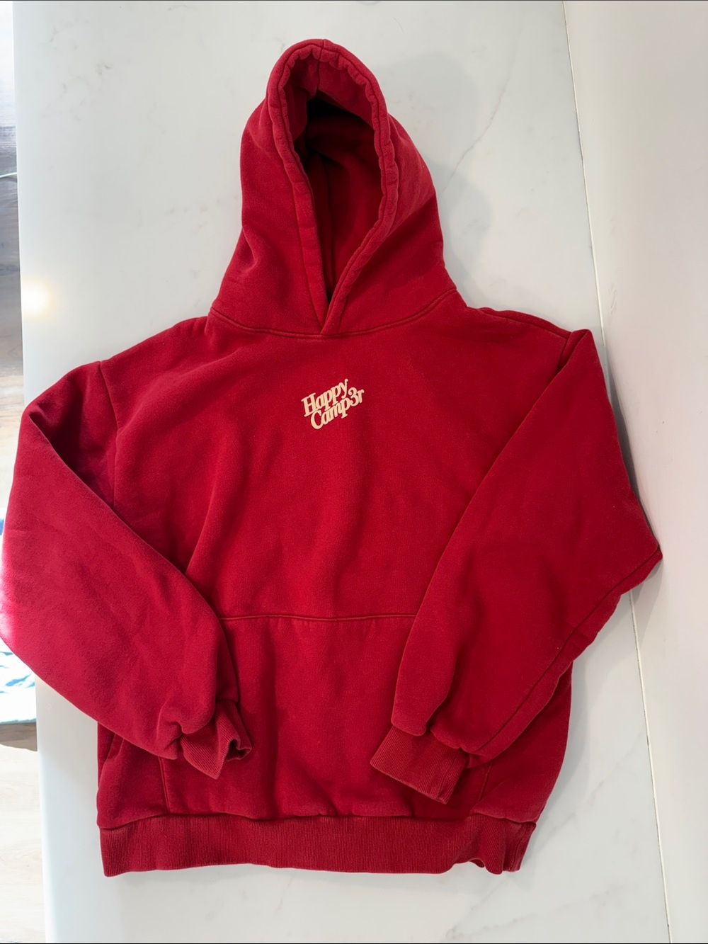 Happy Camp3r Red Hoodie Pullover Sweatshirt
